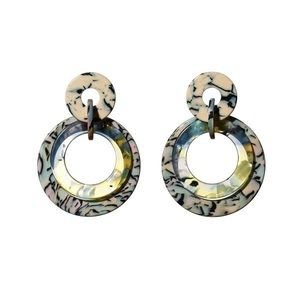 Lele Sadoughi Banded Hoop Earrings